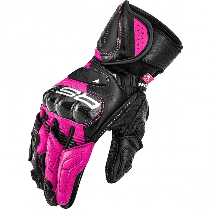 Dame motorcykelhandsker Shima RS-3 pink