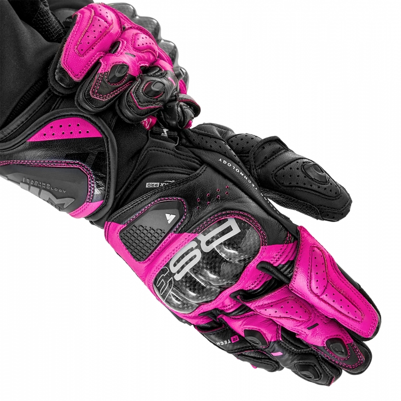 Dame motorcykelhandsker Shima RS-3 pink