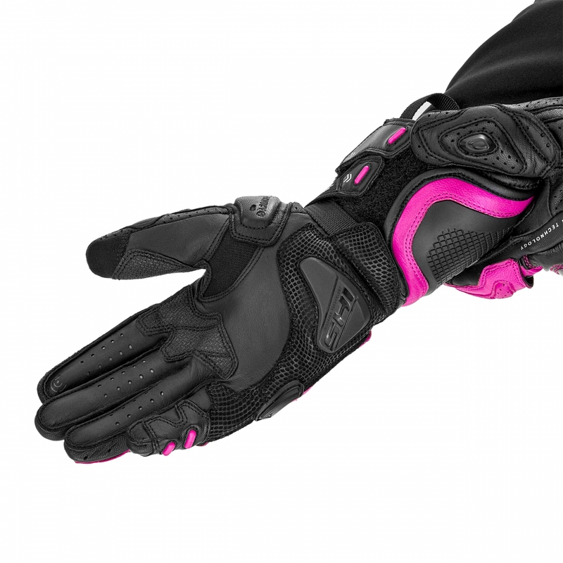 Dame motorcykelhandsker Shima RS-3 pink