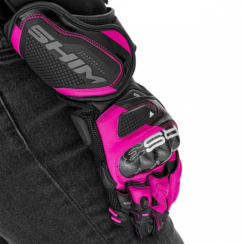 Dame motorcykelhandsker Shima RS-3 pink