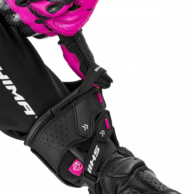 Dame motorcykelhandsker Shima RS-3 pink