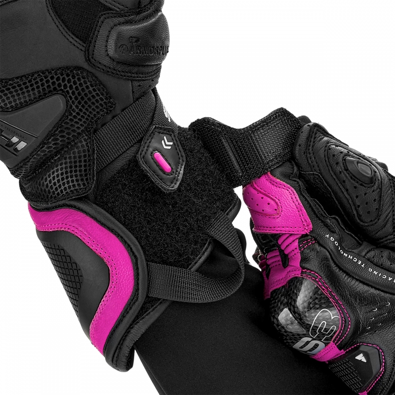 Dame motorcykelhandsker Shima RS-3 pink