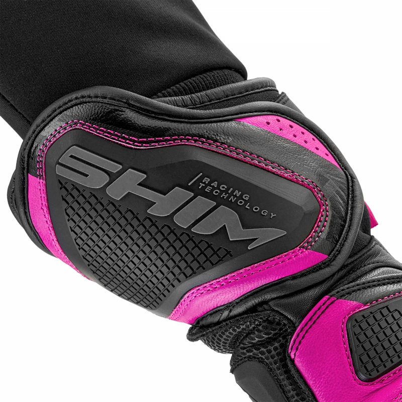 Dame motorcykelhandsker Shima RS-3 pink