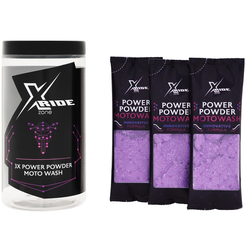 Pulverformet motorcykelshampoo XzoneRide® Power Powder-Moto Wash 60 g