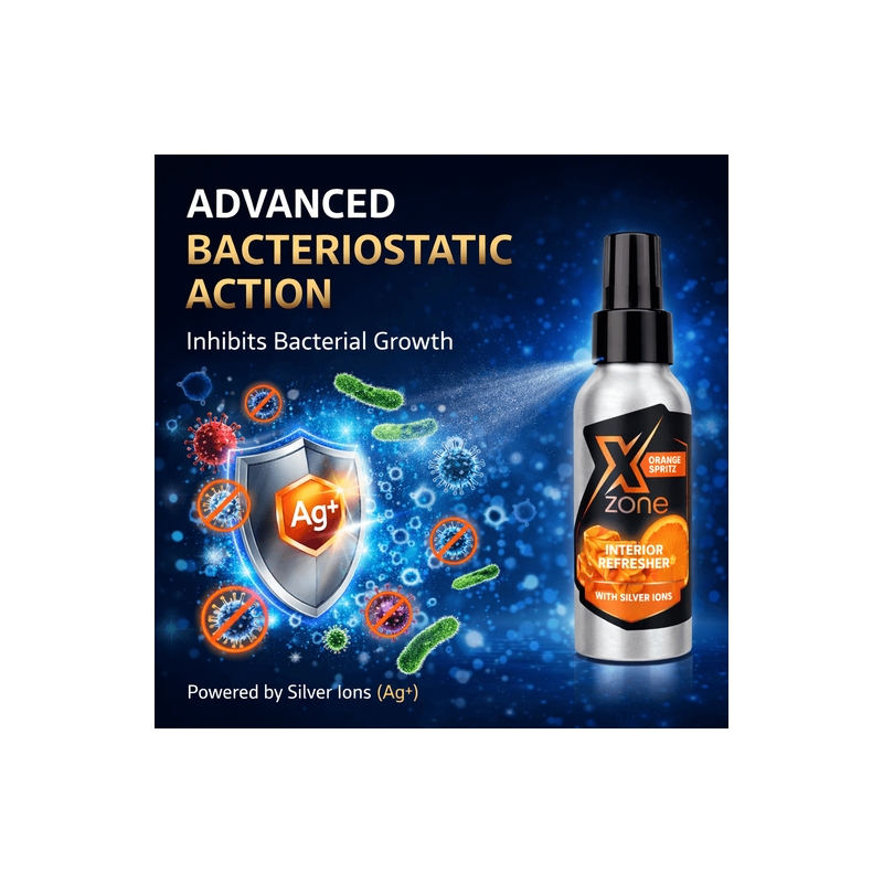 Xzone® Opfrisker med sølvioner Appelsinspray 100 ml