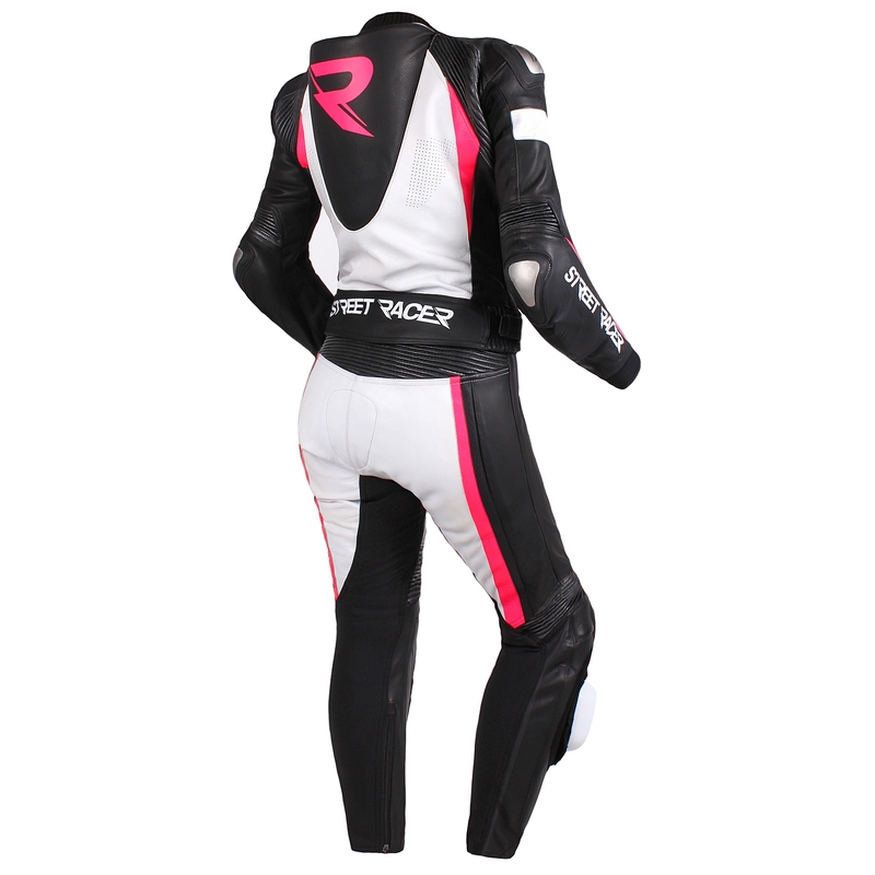 Jumpsuit til kvinder Street Racer Kiara sort-hvid-fluo pink udsalg