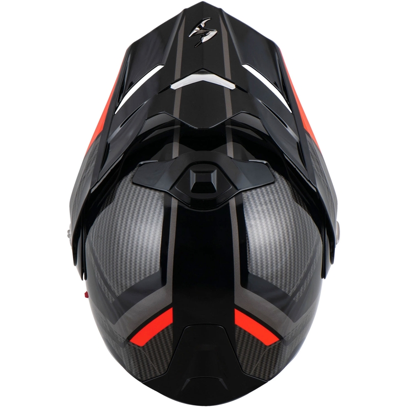Scorpion ADX-2 LEWIS motorcykelhjelm med vippefunktion, sort-rød