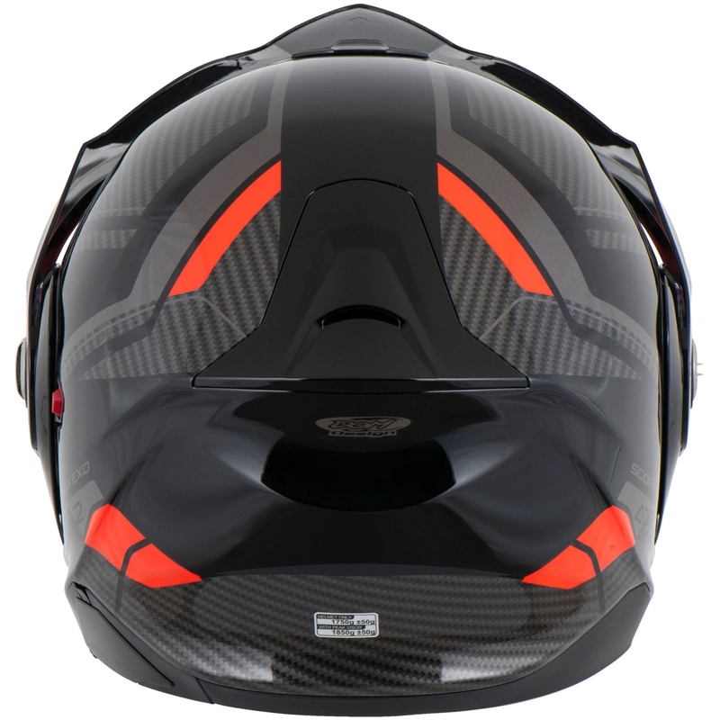 Scorpion ADX-2 LEWIS motorcykelhjelm med vippefunktion, sort-rød