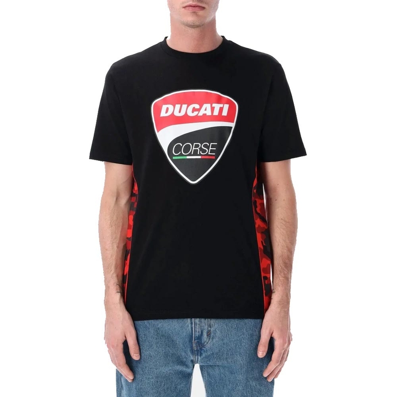 Ducati Corse CAMU DETAILS T-shirt sort