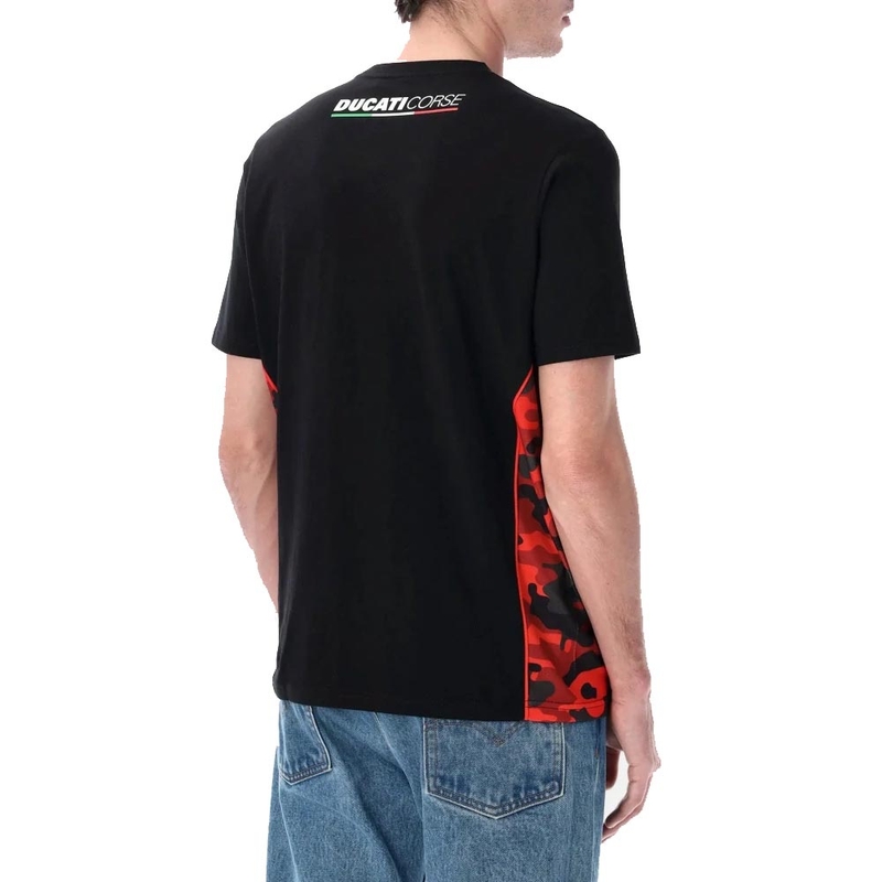 Ducati Corse CAMU DETAILS T-shirt sort