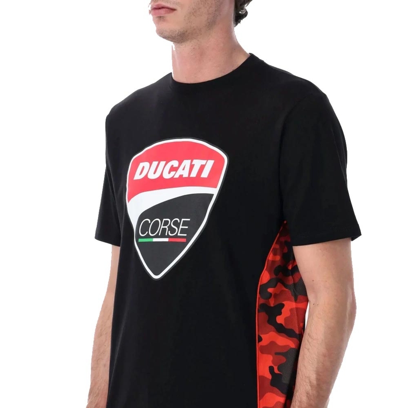 Ducati Corse CAMU DETAILS T-shirt sort