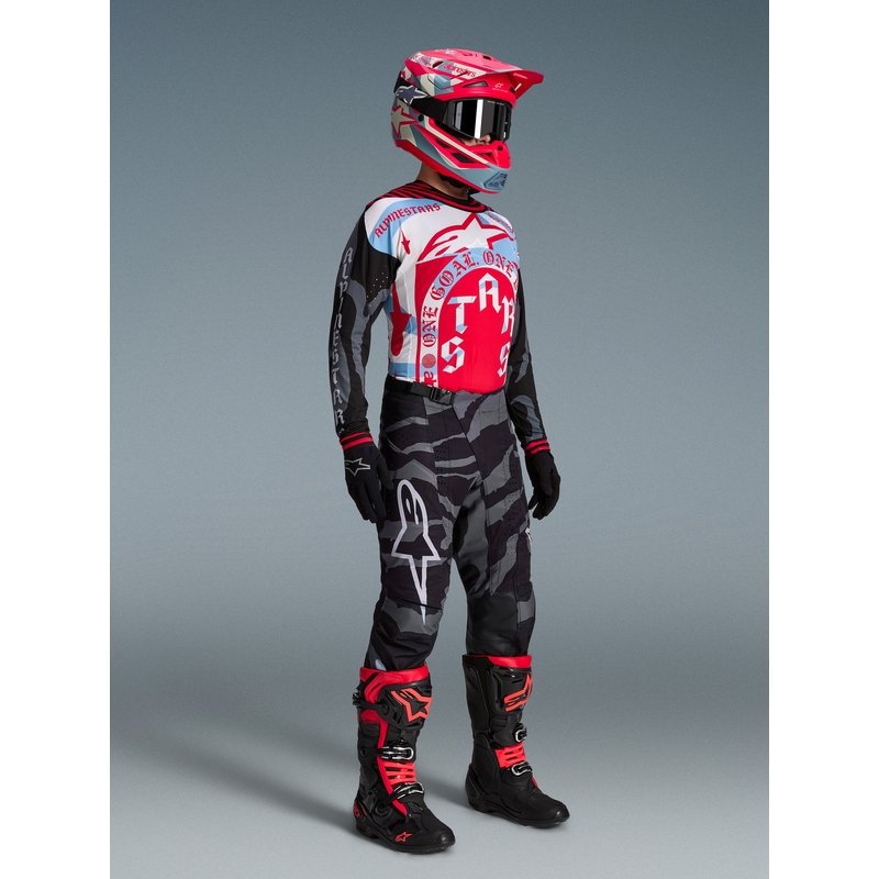 Alpinestars Techstar limited edition Beast Coast motocrossbukser grå-sort-orange