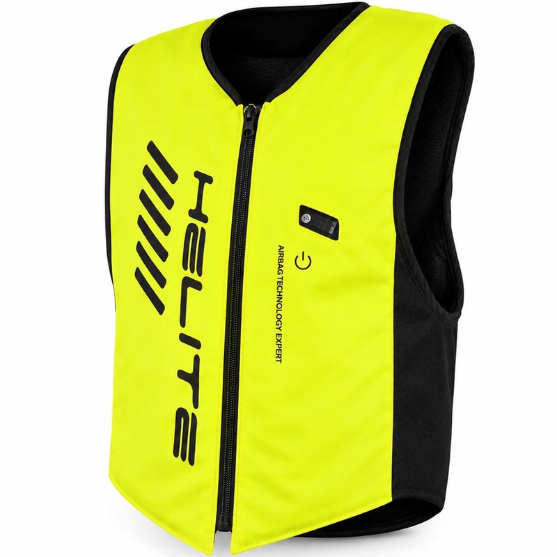 Helite Double Turtle Hivis airbagvest grøn-gul
