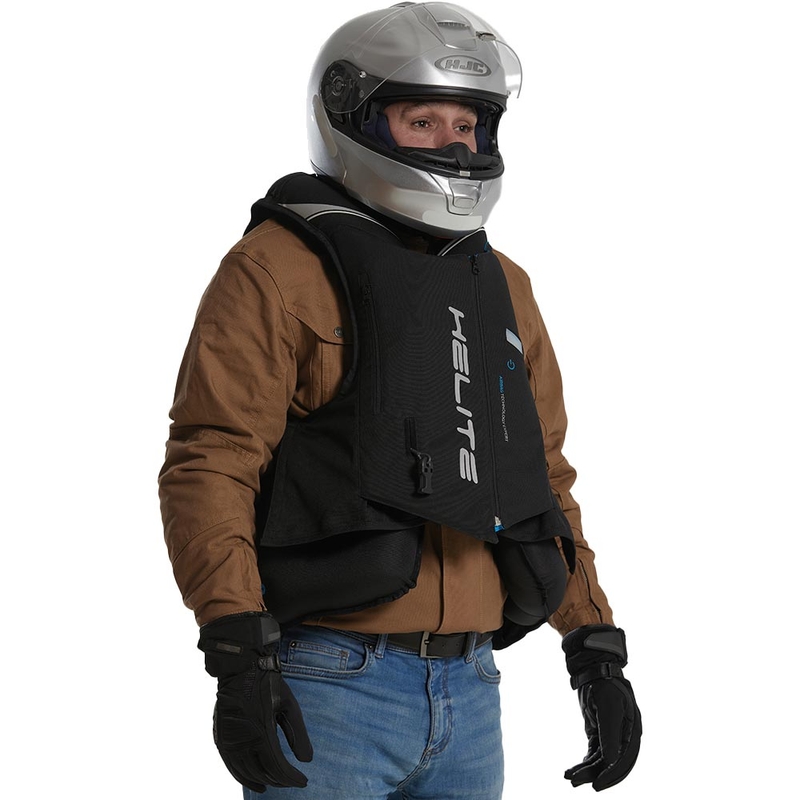 Helite Double Turtle Hivis airbagvest grøn-gul
