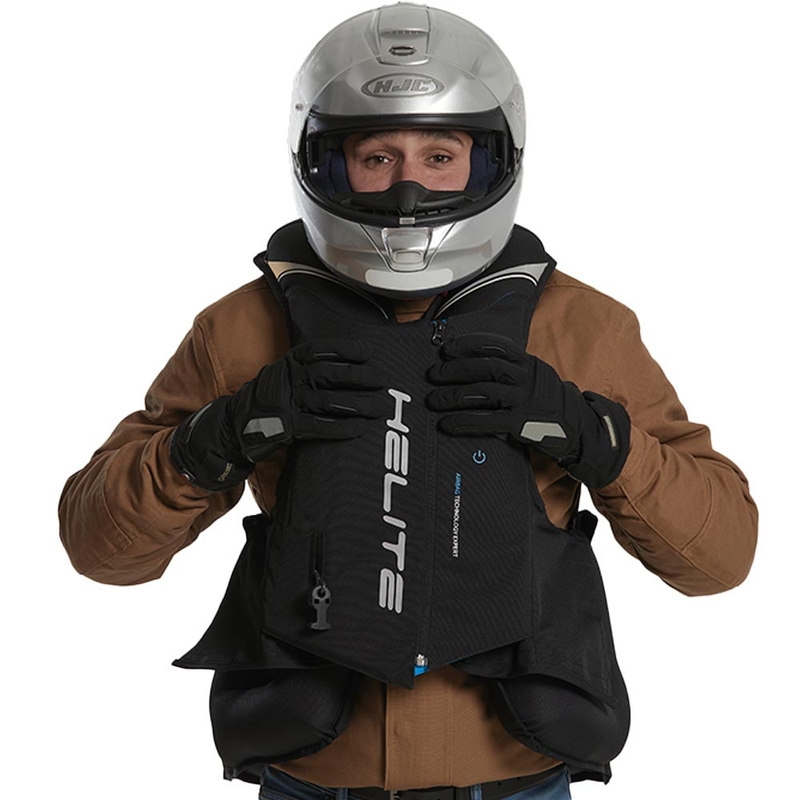 Helite Double Turtle Hivis airbagvest grøn-gul