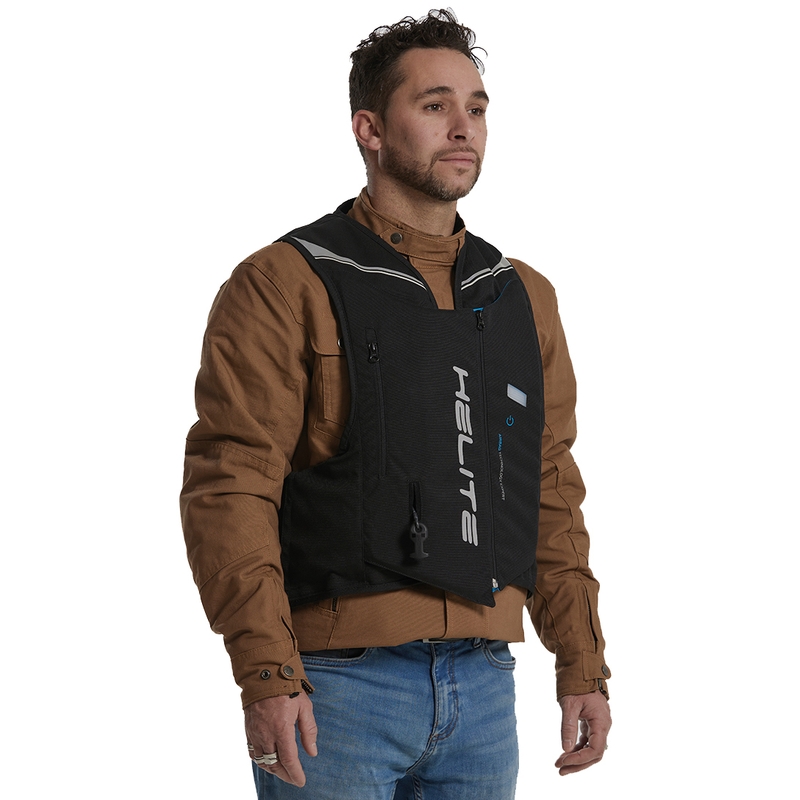 Helite Double Turtle Hivis airbagvest grøn-gul