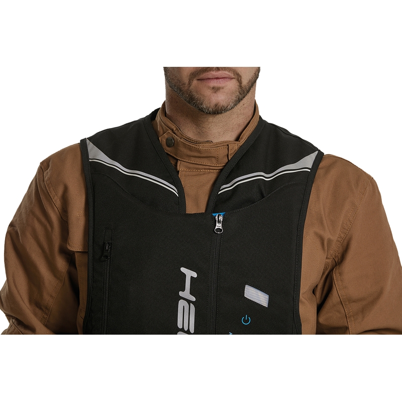 Helite Double Turtle Hivis airbagvest grøn-gul