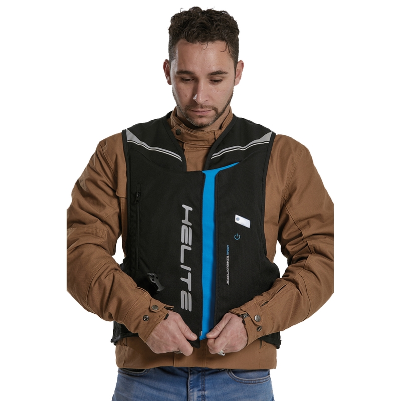Helite Double Turtle Hivis airbagvest grøn-gul