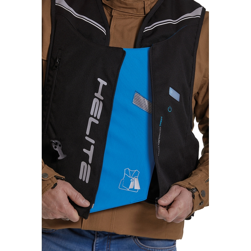 Helite Double Turtle Hivis airbagvest grøn-gul