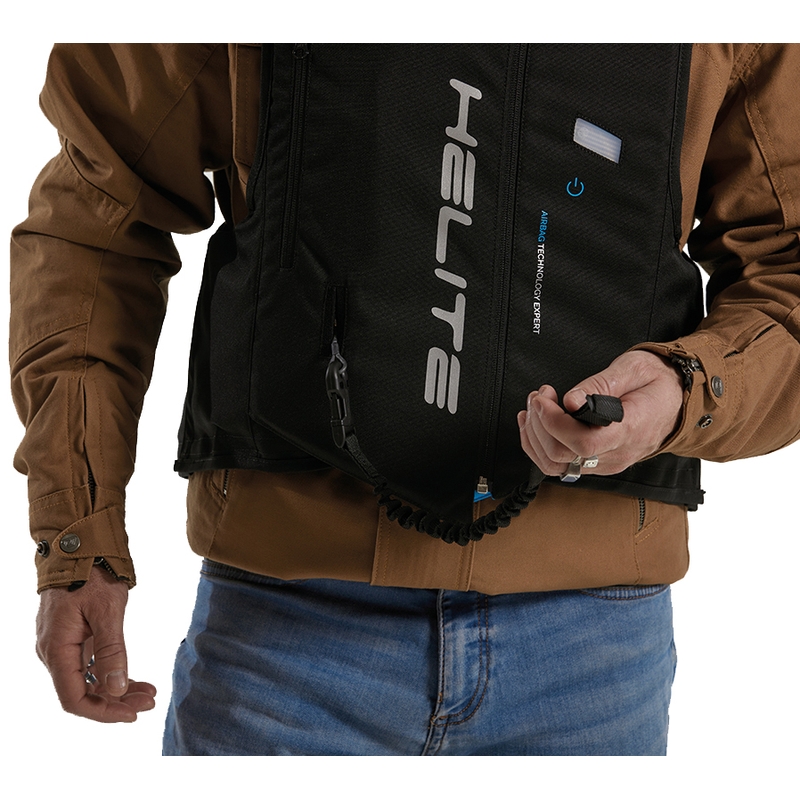Helite Double Turtle Hivis airbagvest grøn-gul