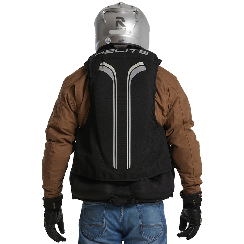 Helite Double Turtle Hivis airbagvest grøn-gul