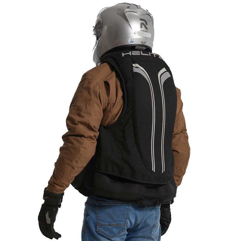 Helite Double Turtle Hivis airbagvest grøn-gul