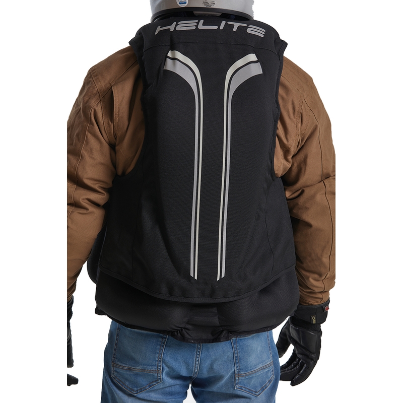 Helite Double Turtle Hivis airbagvest grøn-gul