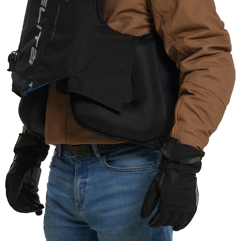 Helite Double Turtle Hivis airbagvest grøn-gul