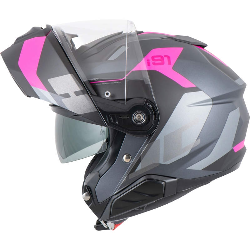 Flip-up hjelm HJC i91 Carst MC8SF sort-pink
