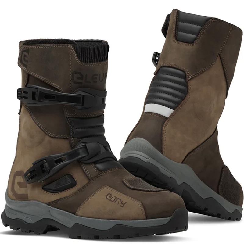 Motorcykelstøvler Eleveit X Land ADV Low E-Dry, Brun