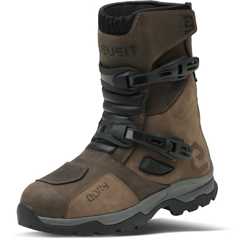 Motorcykelstøvler Eleveit X Land ADV Low E-Dry, Brun