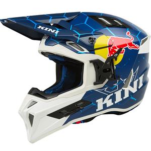Motocross hjelm KINI Red Bull EXC blå-hvid
