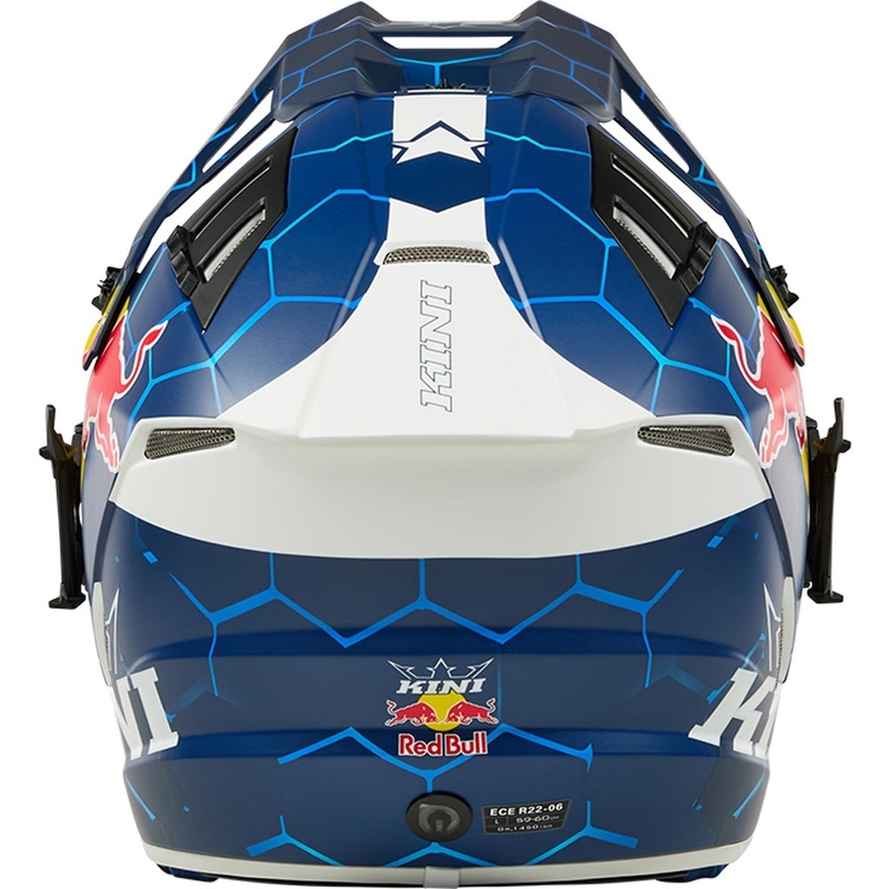 Motocross hjelm KINI Red Bull EXC blå-hvid
