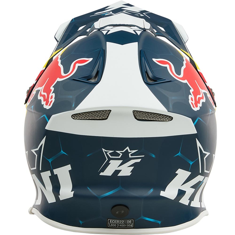Motocross hjelm KINI Red Bull MXC1 1.0 blå-hvid