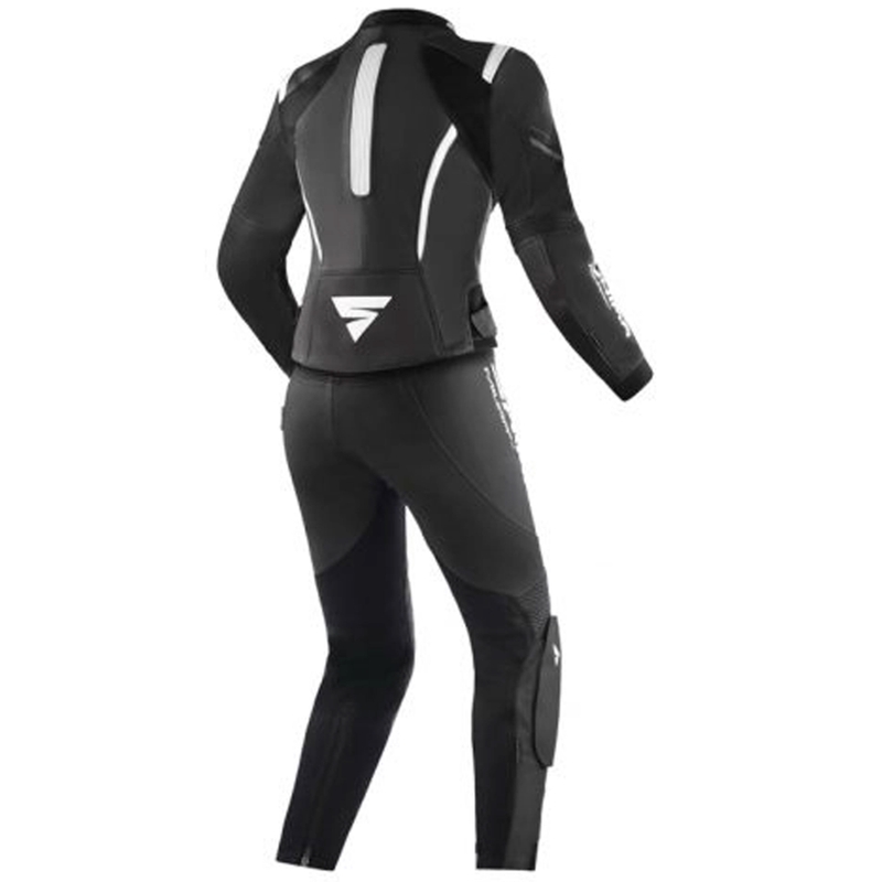 Shima Miura 2.0 sort og hvid motorcykeloverall til kvinder