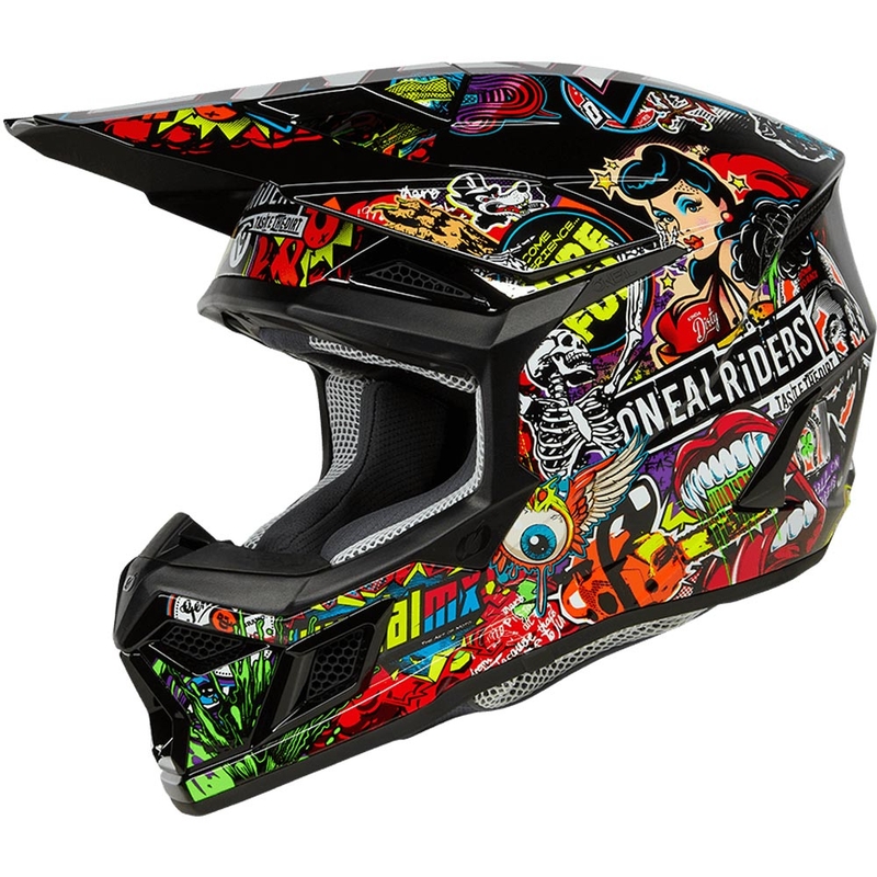 O'Neal 3SRS Crank motocross hjelm flerfarvet