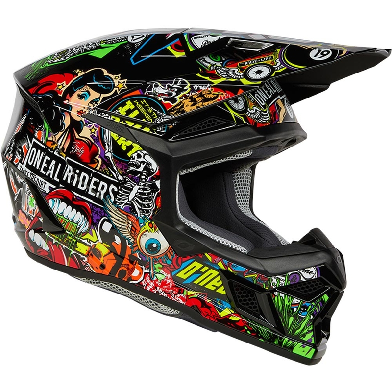 O'Neal 3SRS Crank motocross hjelm flerfarvet