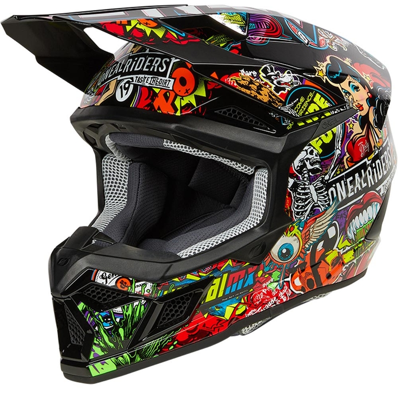 O'Neal 3SRS Crank motocross hjelm flerfarvet