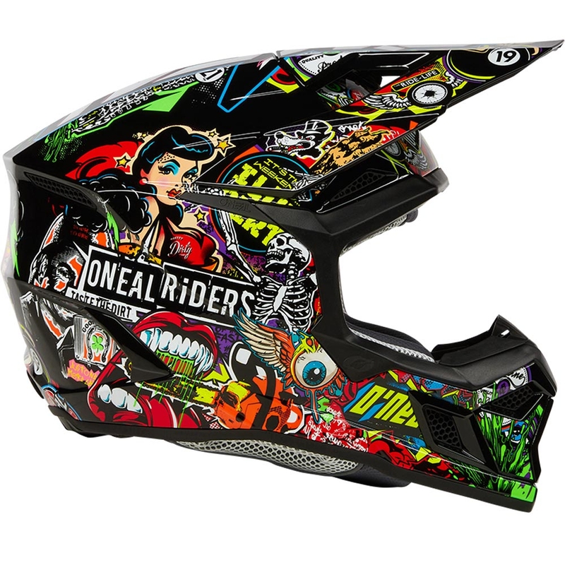 O'Neal 3SRS Crank motocross hjelm flerfarvet