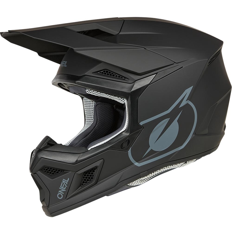 Motocross hjelm O´Neal 3SRS Solid mat sort