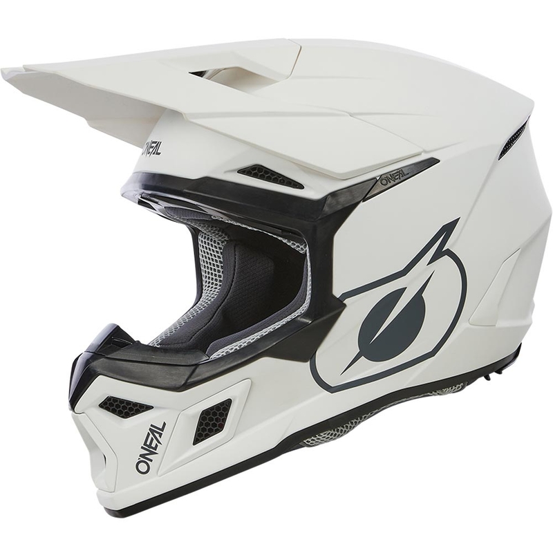 Motocross hjelm O´Neal 3SRS Solid mat hvid