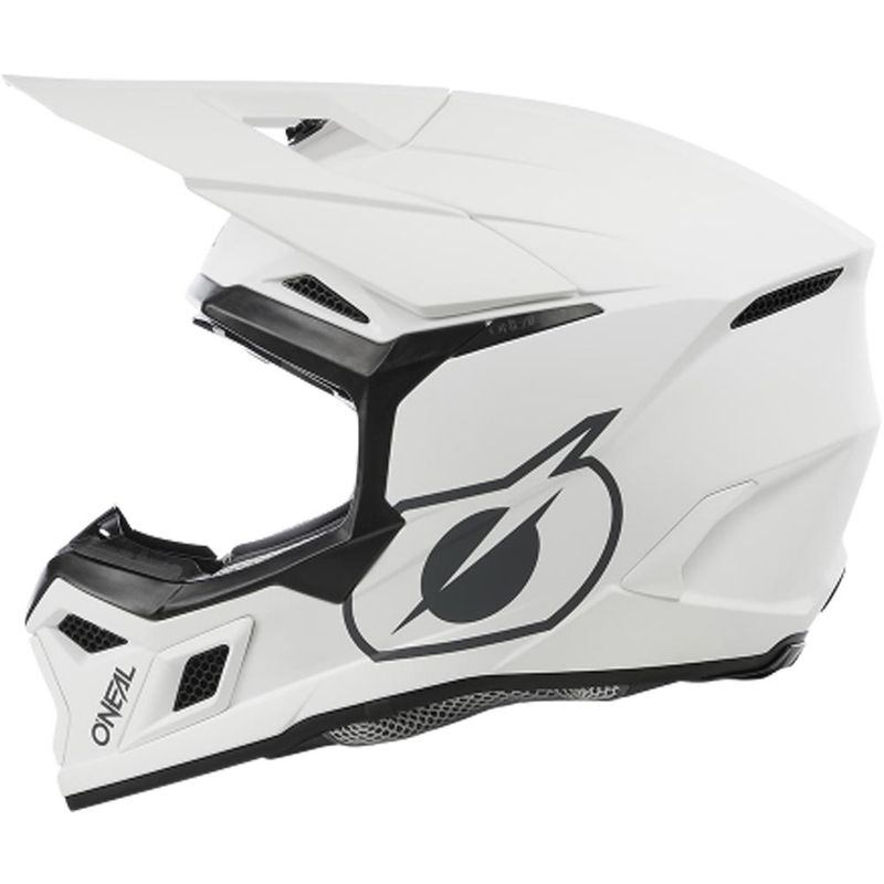 Motocross hjelm O´Neal 3SRS Solid mat hvid