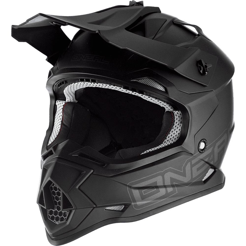 Motocross hjelm O´Neal 2SRS Flat mat sort