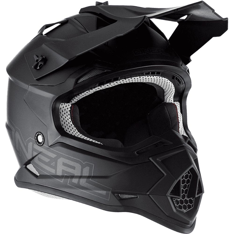 Motocross hjelm O´Neal 2SRS Flat mat sort