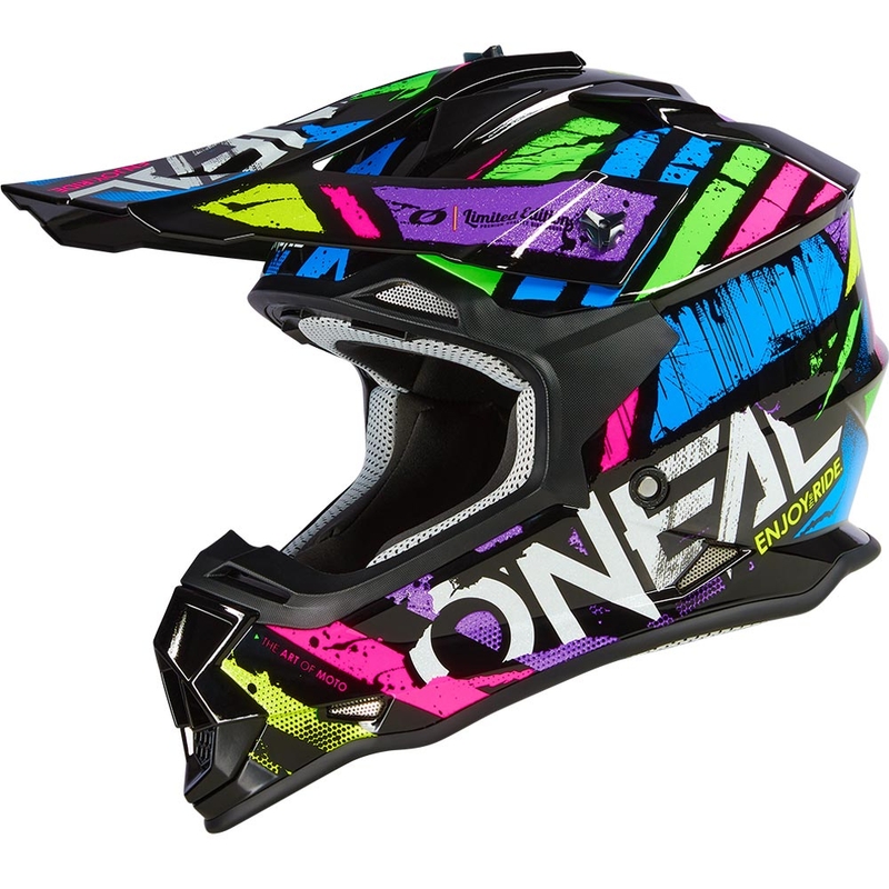 O'Neal 2SRS Glitch motocross hjelm flerfarvet