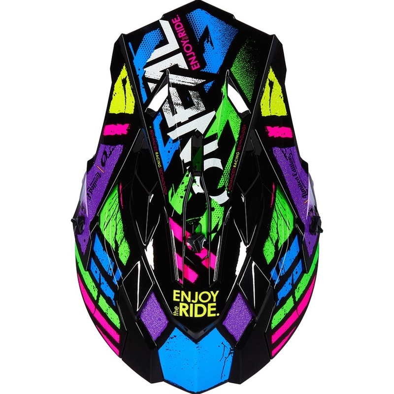 O'Neal 2SRS Glitch motocross hjelm flerfarvet