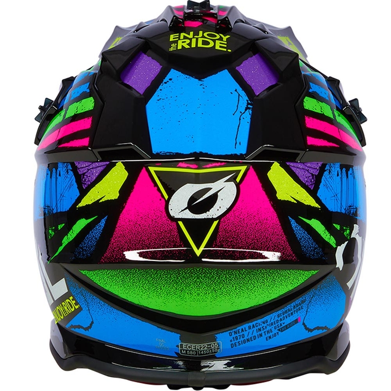 O'Neal 2SRS Glitch motocross hjelm flerfarvet