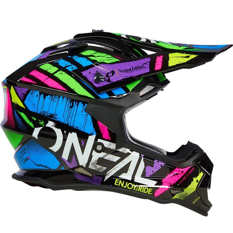O'Neal 2SRS Glitch motocross hjelm flerfarvet