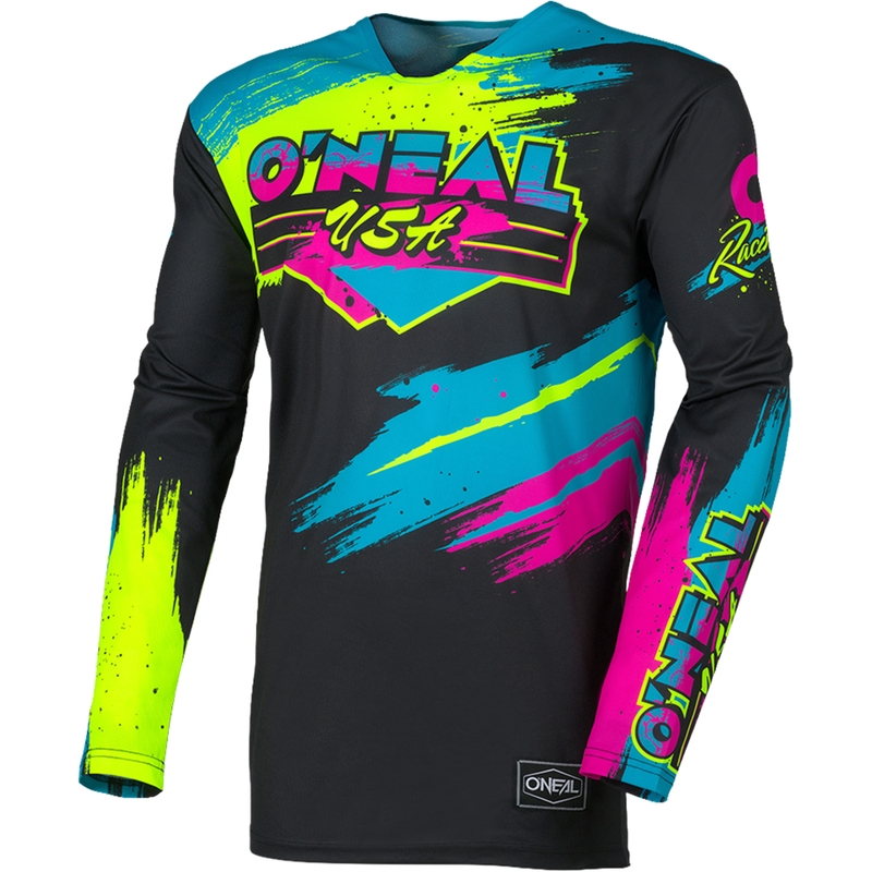O'Neal Mayhem Reseda motocrosstrøje sort-fluo gul