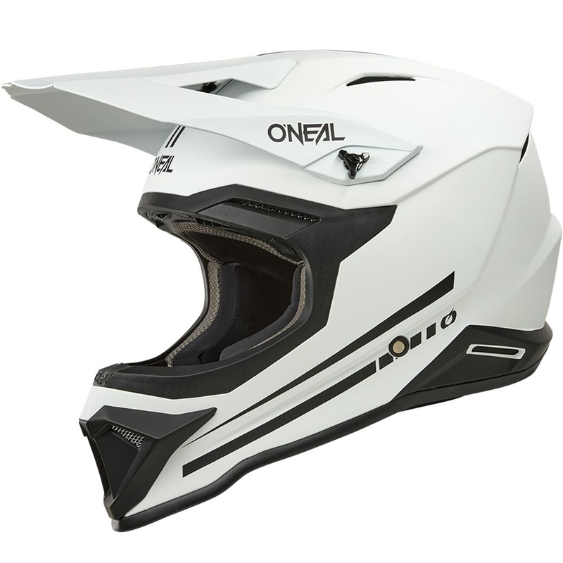 Motocross hjelm O'Neal 1SRS Solid mat hvid